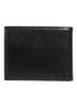 Dolce & Gabbana Black Leather Plaque Logo Bifold Men Card Holder Wallet